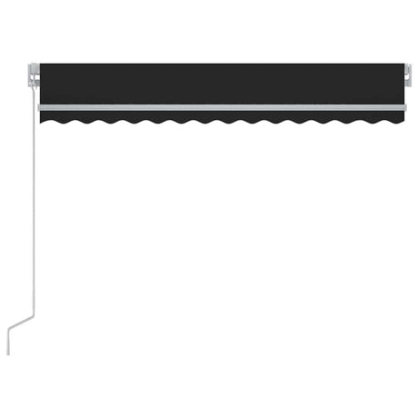 Markiza Vidaxx rozkładana ręcznie z diodami LED 300x250 cm w kolorze antracytowym
