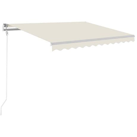 Markiza automatyczna Vidaxx z diodą LED i czujnikiem wiatru 350x250 cm kolor kremowy