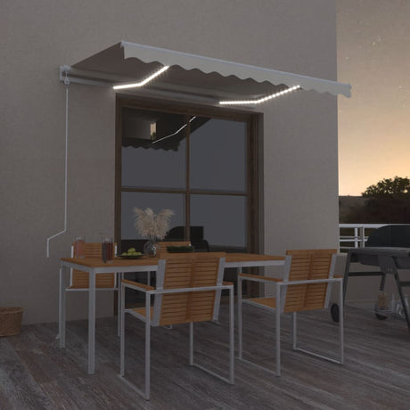 Markiza automatyczna Vidaxx z diodą LED i czujnikiem wiatru 350x250 cm kolor kremowy