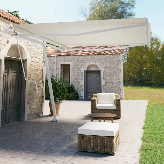 Vidaxl luifel za darmo -kompresja kremowa 400x350 cm