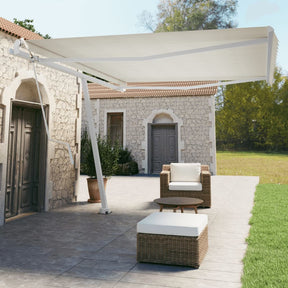 Vidaxl luifel za darmo -kompresja kremowa 450x350 cm