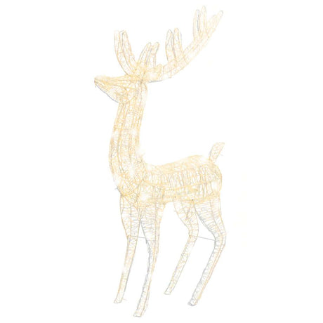 Vidaxl kerstdecoratie rendier 250 led's warmwit 180 cm acryl