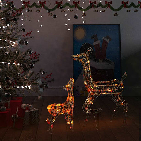 Vidaxl Christmas Decorations Family Rodzina 160 LED Multi -Colored Acryl