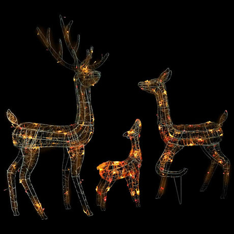 Vidaxl Christmas Decorations Family 300 LEDS Multi -Colored Acryl