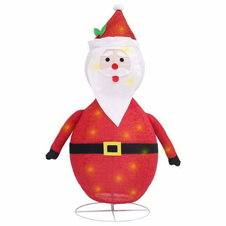 Vidaxl Santa Dekoracyjna LED 90 cm luksusowa tkanina