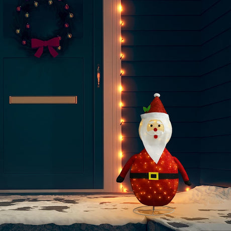 Vidaxl Santa Dekoracyjna LED 90 cm luksusowa tkanina