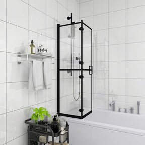Vidaxl Shower Lainose Clunsable 120x140 cm esg czarny