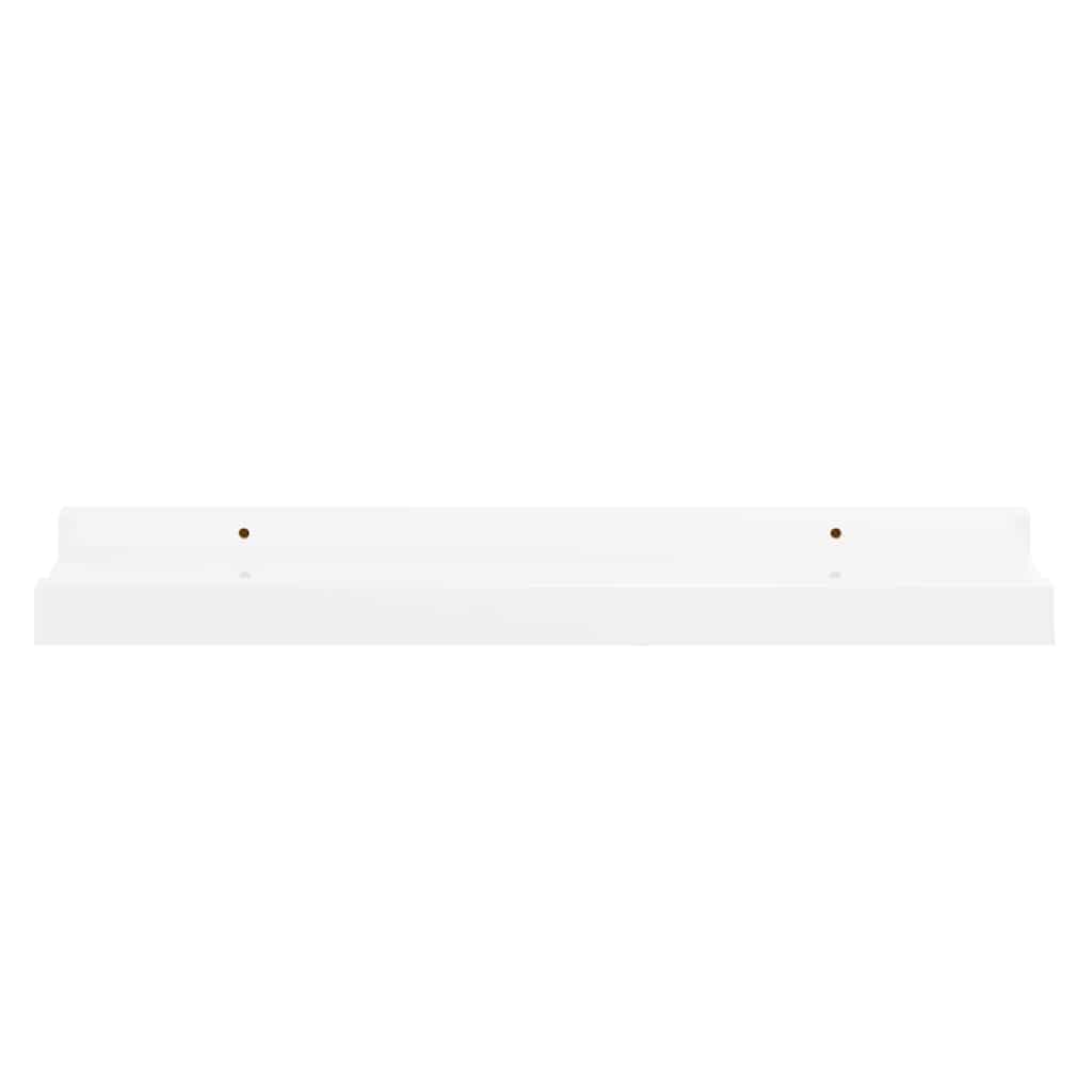 Vidaxl wandschappen 4 st 40x9x3 cm hoogglans wit