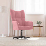Vidaxl relaxstoel fluweel roze