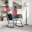 Vidaxl schommelstoel patchwork stof