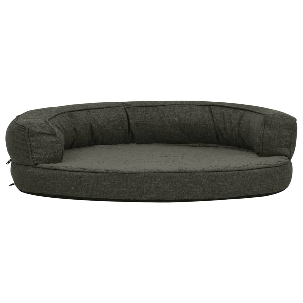 Ergonomiczne lniane łóżko vidaxl 75x53 cm polar