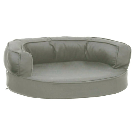 Ergonomiczne lniane rozrywki Vidaxl Dog Bed wygląd 60x42 cm szary