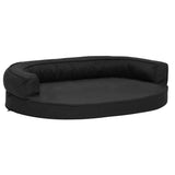 Ergonomiczne lniane łóżko Vidaxl 75x53 cm czarne