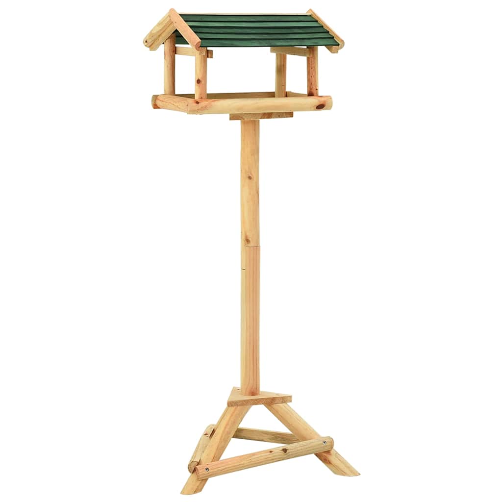Karmnik dla ptaków VidaXL ze standardowym litym drewnem sosnowym o wymiarach 37x28x100 cm