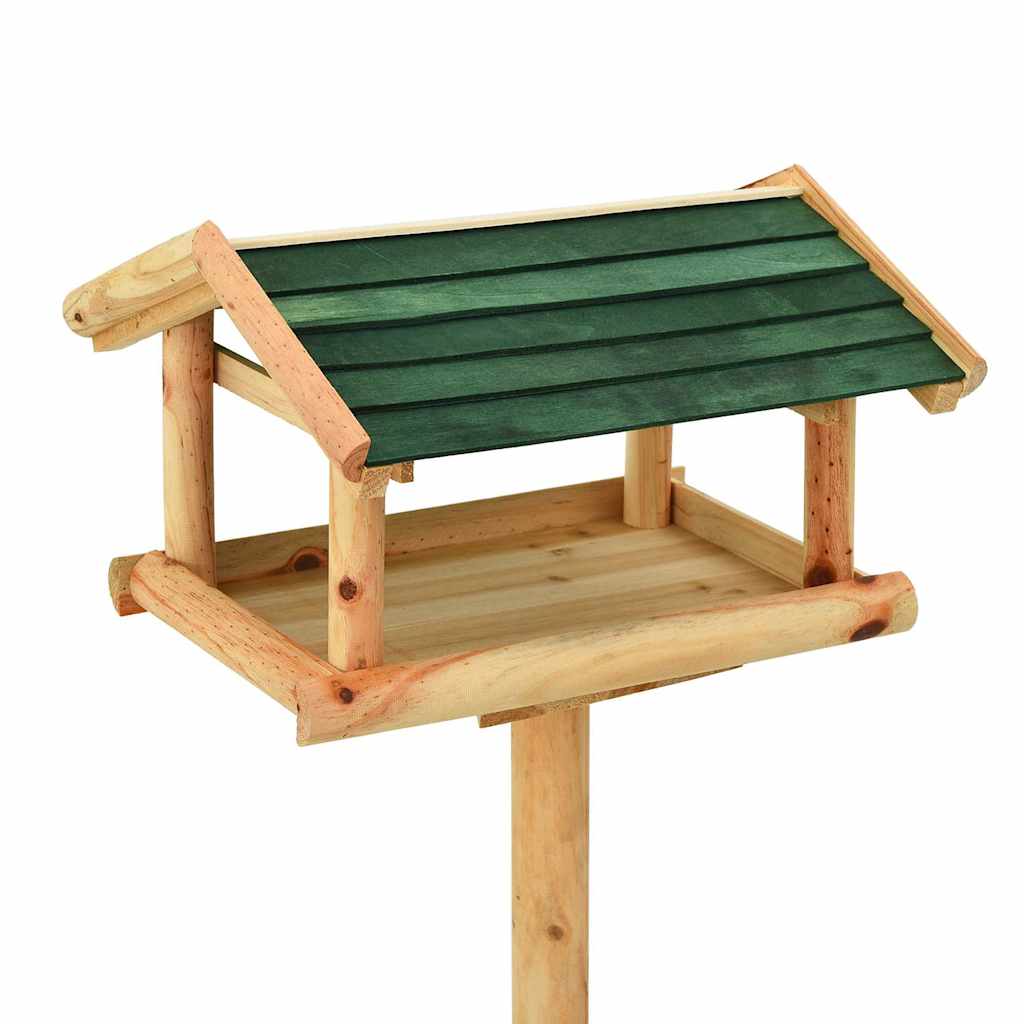 Karmnik dla ptaków VidaXL ze standardowym litym drewnem sosnowym o wymiarach 37x28x100 cm