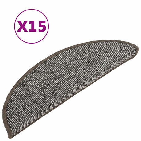 Vidaxl Stair Mats 15 ST 56X17X3 CM GARE SEMI -ROUNDS