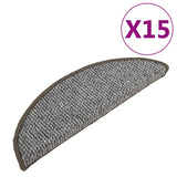Maty schodów vidaxl 15 st 56x17x3 cm szary
