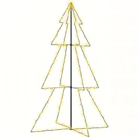 Vidaxl Kegelkerstboom 240 LED wewnątrz i na zewnątrz 118x150 cm