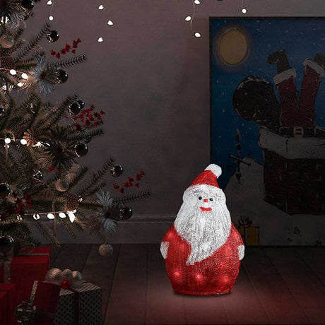 Vidaxl Christmas Figur Santa LED wewnątrz i na zewnątrz 28 cm akryl
