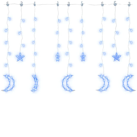 Vidaxl Light Garland Star i Moon Regot Control 138 LED Blue