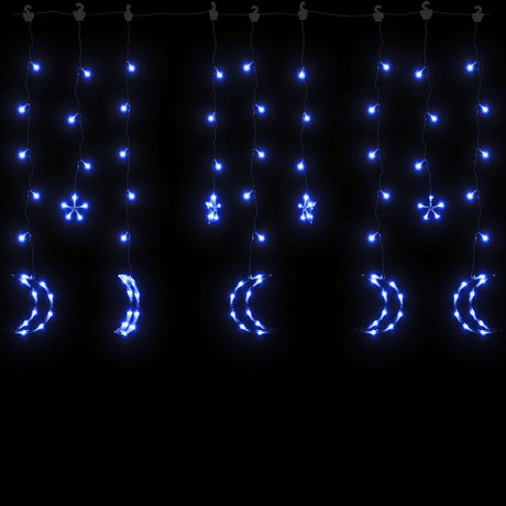 Vidaxl Light Garland Star i Moon Regot Control 345 LED Blue