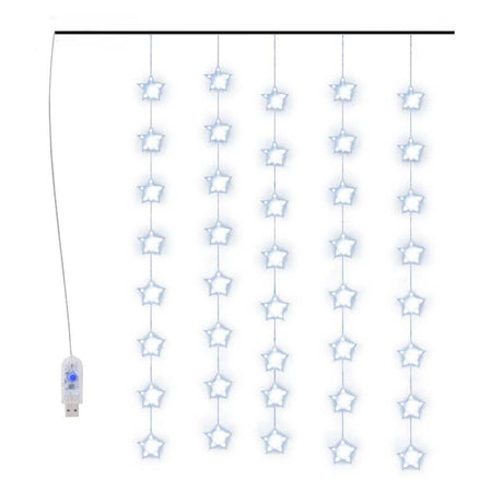 Vidaxl Light Cord Starder z 200 diodami diodowymi i 8 funkcjami niebieski