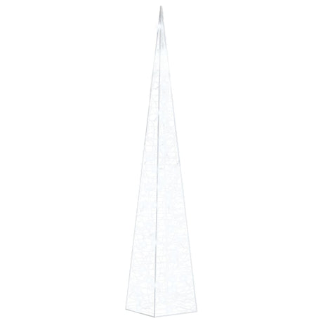 Lekkie stożki Vidaxl LED 90 cm akrylowa zimna biała