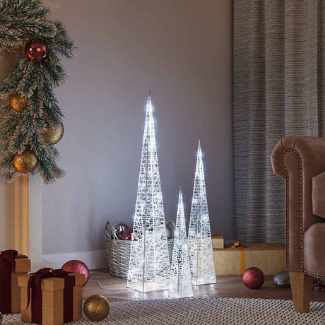 Vidaxl Light: Dekoracyjna LED 30 45 60 cm akrylowa zimna biała