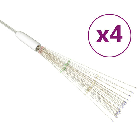 Vidaxl 4 st kerstverlichting vuurwerk 560 led's 20 cm meerkleurig