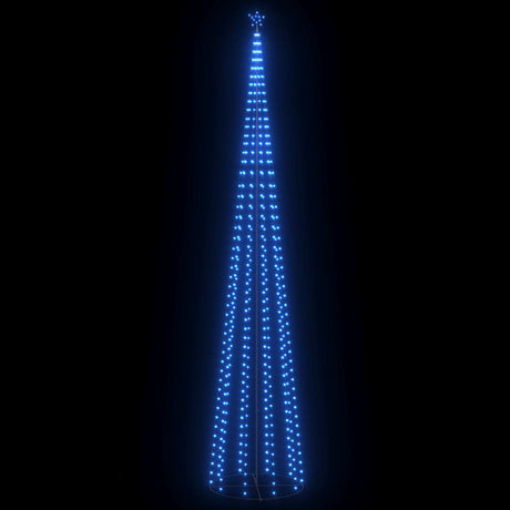 Vidaxl kegelkerstboom 752 niebieskie diody LED 160x500 cm
