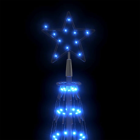 Vidaxl kegelkerstboom 752 niebieskie diody LED 160x500 cm