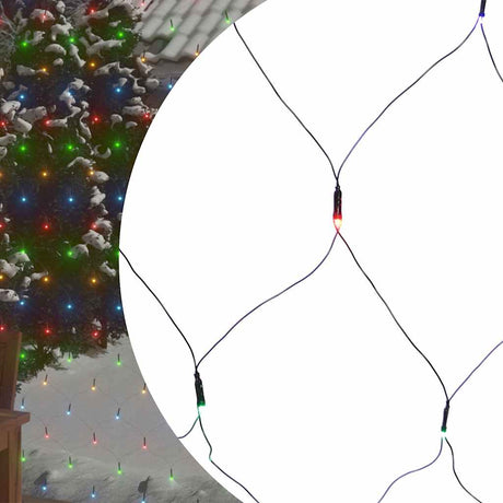 Vidaxl Christmas Network Lighting 544 diody LED wewnątrz 4x4 m wielokolorowych