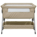 Vidaxl babybox met matras linnen taupe