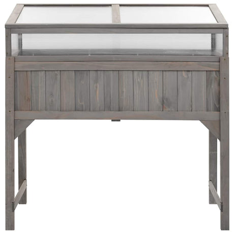 Sadzarka vidaxl podniesiona z szklarnią 110x54x120 cm lite sosnod