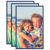 Vidaxl Photo Rames 3 szt. Dla tabeli 13x18 cm MDF Blue