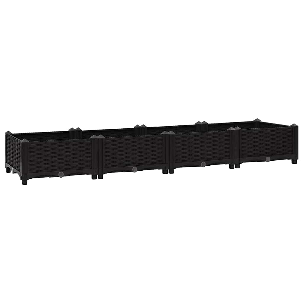 Sadzarka vidaxl podniesiona 160x40x23 cm polipropylen