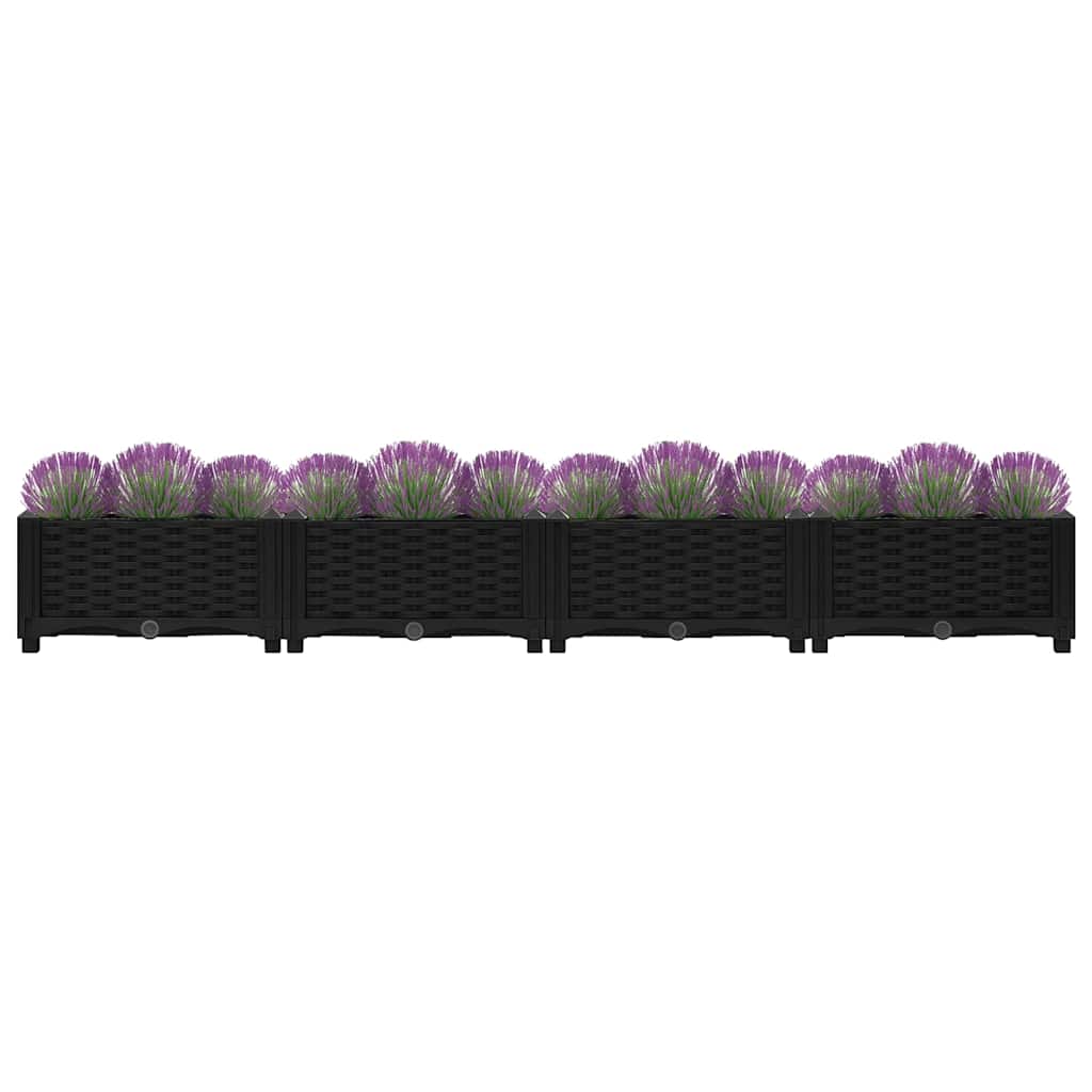 Sadzarka vidaxl podniesiona 160x40x23 cm polipropylen