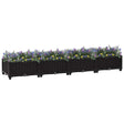 Sadzarka vidaxl podniesiona 160x40x23 cm polipropylen
