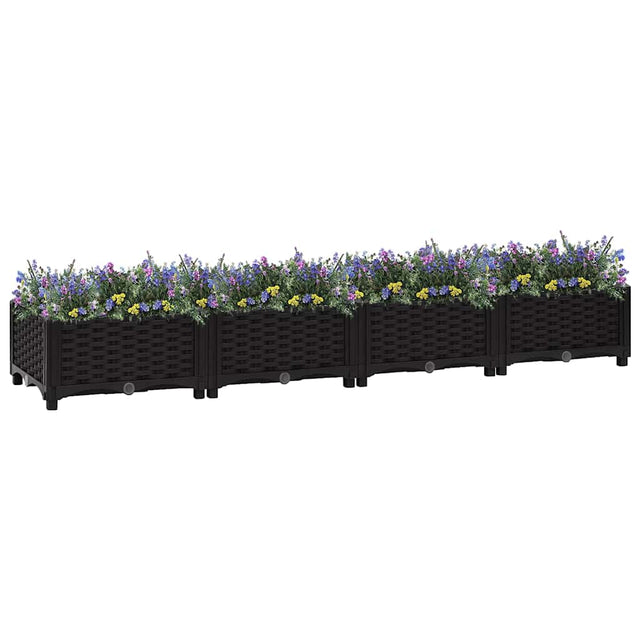 Sadzarka vidaxl podniesiona 160x40x23 cm polipropylen