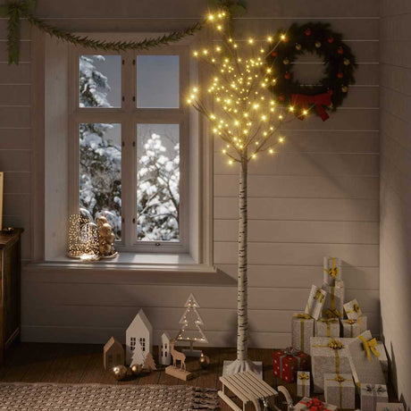 Vidaxl kerstboom wilg met 200 warmwitte led's binnen en buiten 1,8 m