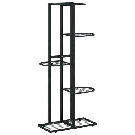 Vidaxl Flower Standard z 5 warstwami 43x22x98 cm metalowy czarny