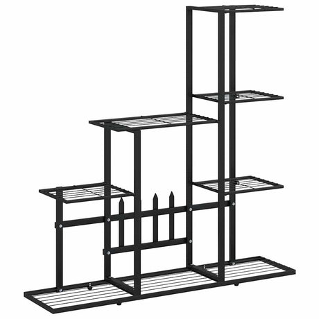 Vidaxl Flower Standard 94,5x25x88 cm metalowy czarny
