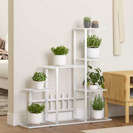 Vidaxl Flower Standard 94,5x25x88 cm Metal White