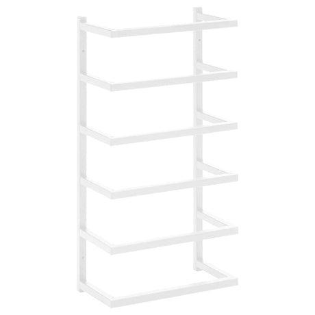 Ręcznik ręcznika Vidaxl 24x12x48 cm stalowy biały