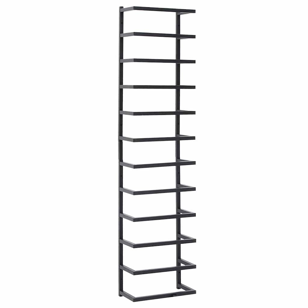 Ręcznik ręcznika vidaxl 24x12x96 cm stalowy czarny