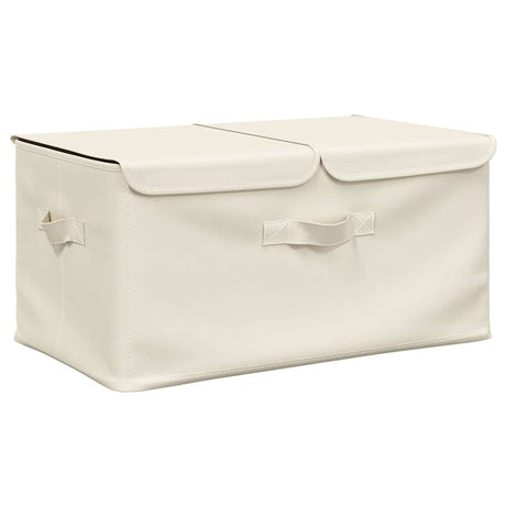 Vidaxl Storage Box 50x30x25 cm tkaninowy krem -kolorowy