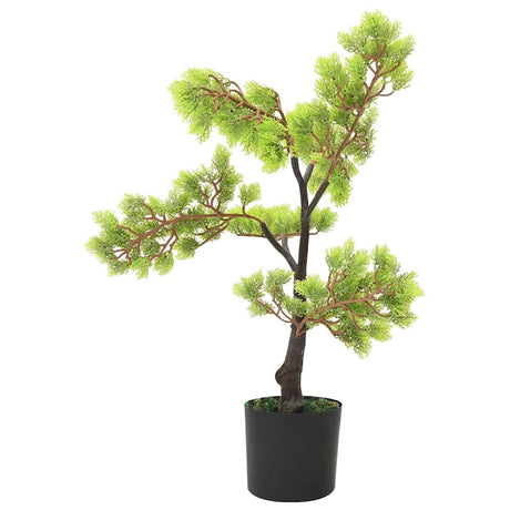 Vidaxl sztuczna roślina z doniczką cyprysową bonsai 60 cm zielona