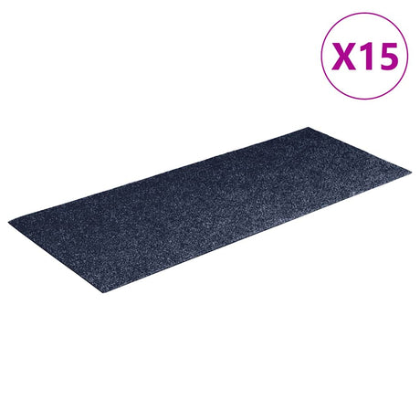 Maty schodów vidaxl Self -kleba 15 sztuk 60x25 cm szary niebieski prostokątny