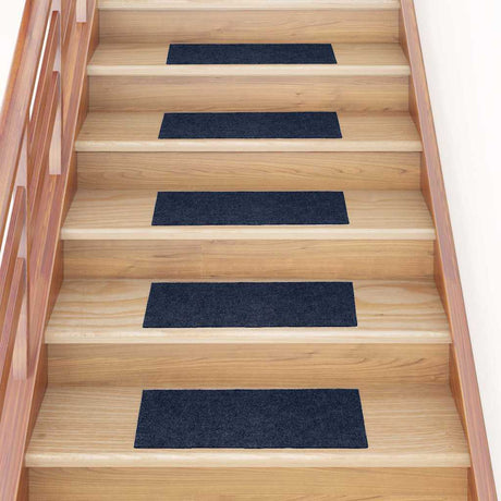 Vidaxl Schody Maty Self -adhezyjne 15 sztuk 60x25 cm granatowy prostokątny