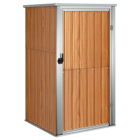 Vidaxl Garden Shed 88x89x161 cm ocynkowana stalowa brąz